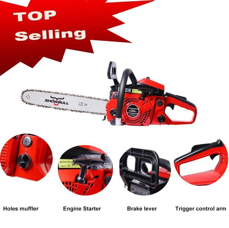 Professional Wood Cutting Machine Gasoline Chainsaw for Branch Trimming