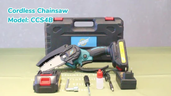 4inch Cordless Chainsaw with Two Battery